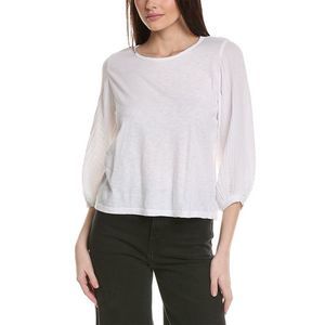 Michael Stars Iliana Fabric Mix Top